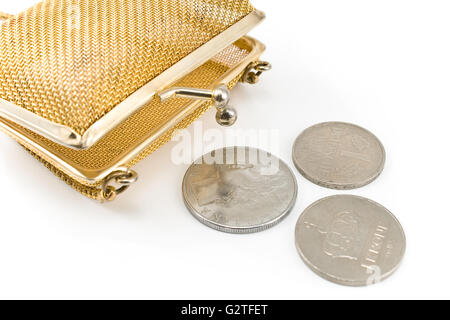 Leather Coin Purse Euro Coins Spilling Stock Photo 1468279499 | Shutterstock