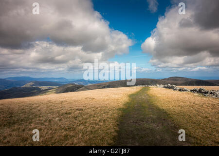 Beautiful views from High Street looking north, Lake District, UK Stock Photo