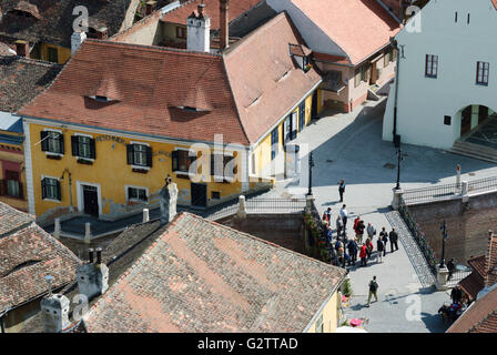 The Bridge of Lies and Casa Artelor in Sibiu Hermannstadt, Transylvania,  Romania Stock Photo - Image of cityscape, bridge: 183384176