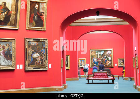 Scotland, Edinburgh, National Gallery of Scotland, newly renovated gallery space.