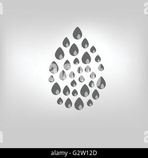 vector icon drop Stock Vector