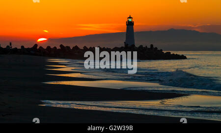 Santa Cruz Walton Lighthouse in the morning Stock Photo