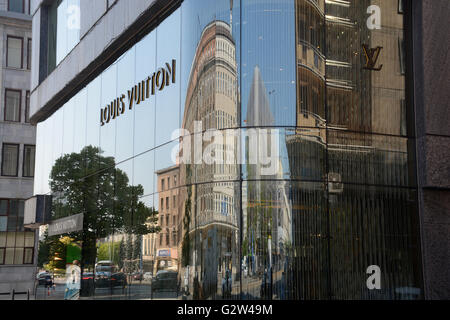 Louis Vuitton Boutique Warsaw Poland Stock Photo