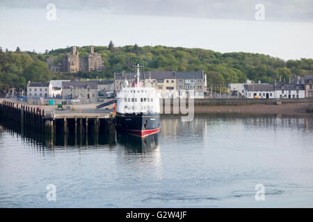 MV Hebridean Princess formally known as the RMS then MV Columba docked at Stornoway Harbour Isle of Lewis Western Isles Scotland Stock Photo