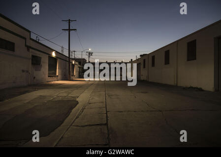 Los Angeles, California, USA. 18th Mar, 2016. An empty street east of the LA River, an increasingly rare find as more people discover the area. © Fred Hoerr/ZUMA Wire/Alamy Live News Stock Photo