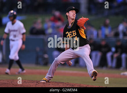 Salt Lake Bees starting pitcher Chase Silseth (29) delivers a