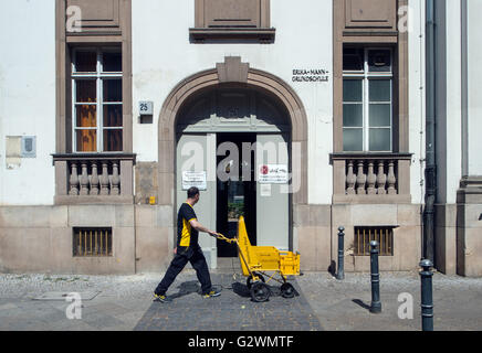Berlin, Germany, the Erika-Mann Elementary School in Berlin-Wedding ...