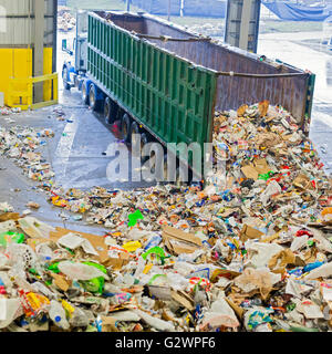 Southfield, Michigan - The ReCommunity materials recovery facility, where recyclable materials are sorted and baled. Stock Photo