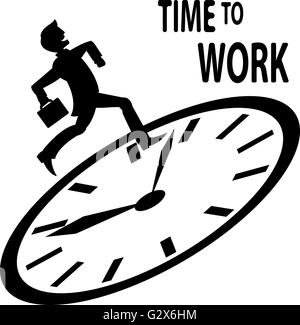 Time to work Stock Vector