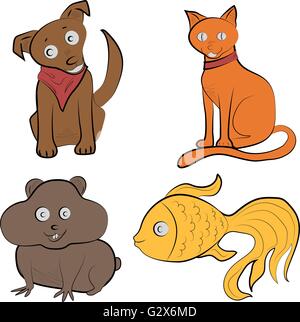 Farm animals living in the farm illustration Stock Vector Image & Art ...