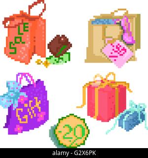 Set of packs Stock Vector
