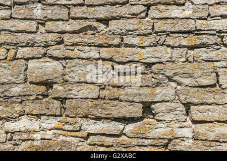 Details of an old gray stone wall Stock Photo