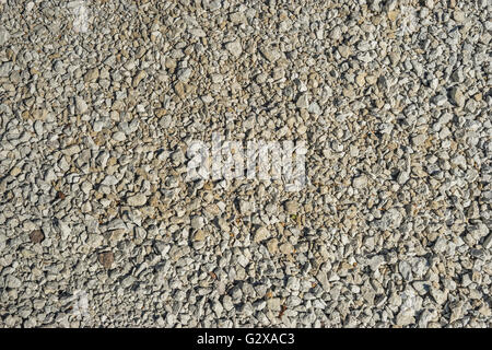 crushed stones, many small stones, gray color Stock Photo