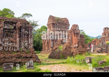 My Son ancient cham temples in Vietnam,Asia Stock Photo