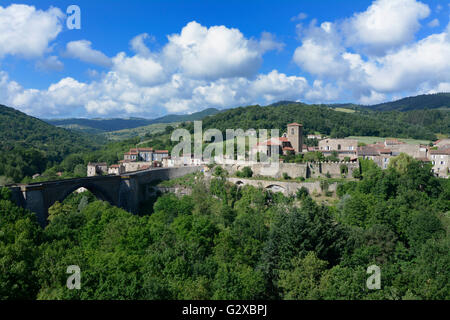 Village of Vieille-Brioude, Vieille-Brioude, Haute-Loire department, Auvergne, France Stock Photo