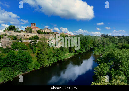 Village of Vieille-Brioude, Vieille-Brioude, Haute-Loire department, Auvergne, France Stock Photo