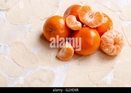 close up of tangerines. Stock Photo