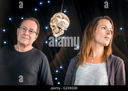 Crime novelist Peter James and his wife Lara at home in Sussex. Stock Photo