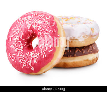donut isolated on white background Clipping Path Stock Photo