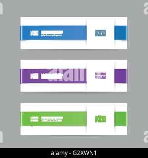 set of colorful vector banners Stock Vector