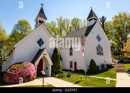 St. Paul's Anglican Church, Crownsville, MD Stock Photo