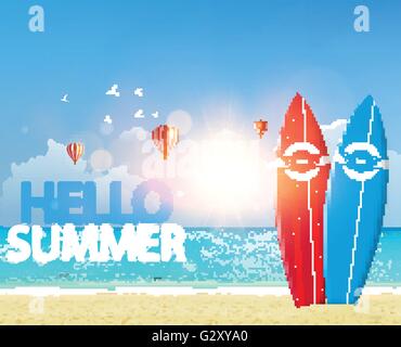 Surf board design vector illustration Stock Vector Image & Art - Alamy