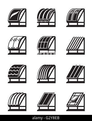 Building materials for roofs - vector illustration Stock Vector Image ...