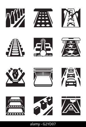Industrial lines set - vector illustration Stock Vector Image & Art - Alamy
