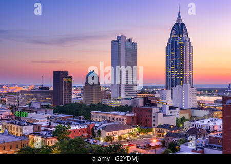 Mobile, Alabama, USA downtown skyline. Stock Photo