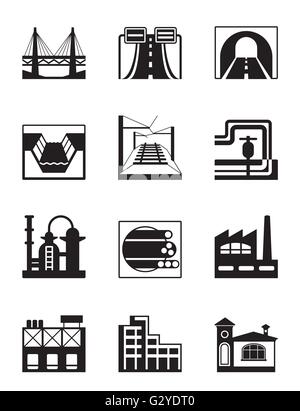 Various types of construction - vector illustration Stock Vector Image ...