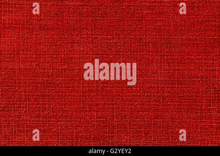 Red rough canvas background or texture Stock Photo