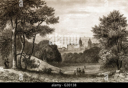 Greenwich Park, Greenwich, London, England, 18th century Stock Photo