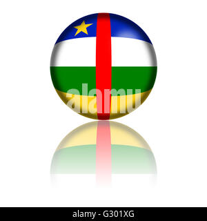 central african republic Flag. 3d illustration of the waving national ...