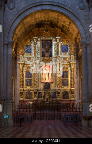Chapel in Málaga Cathedral, Catedral de la Encarnación, Málaga, Andalucia, Spain, Europe Stock Photo