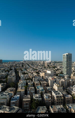 Israel, Tel Aviv, bird's eye view - cityscape Stock Photo