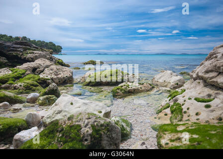 bay Slanica on Murter Island, Dalmatia, Croatia Stock Photo