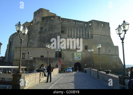 Castel dell'Ovo (Egg Castle), Naples, Campania, Italy, Europe Stock Photo