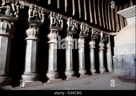 The image of Karla Caves in Lonavala , Maharashtra India Stock Photo