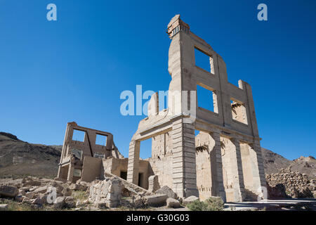 Ruins in Rhyolite Stock Photo