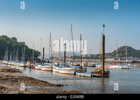 River Conwy and estuary  in Clwyd North Wales. Stock Photo