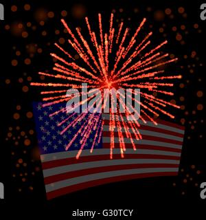 Independense Day of America Stock Vector