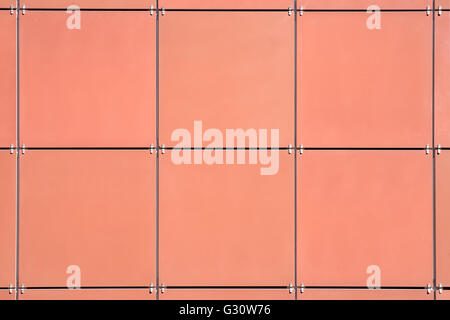 Six beige wall tiles. Background or texture Stock Photo