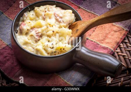 Scalloped Potatoes And Ham. A easy and delicious use for leftover holiday ham. Stock Photo