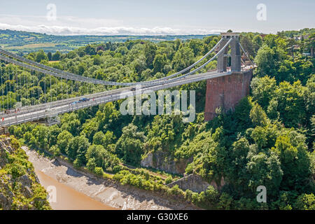 Clifton Suspension Bridge and Avon Gorge Bristol South West England Stock Photo