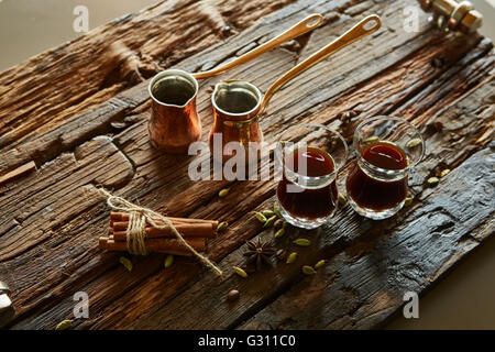 cups of turkish coffee Stock Photo