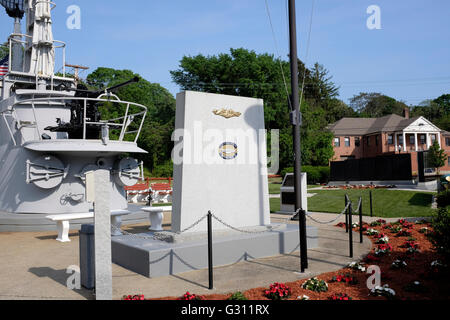 WWII Submarine Memorial East in Groton, Connecticut Stock Photo