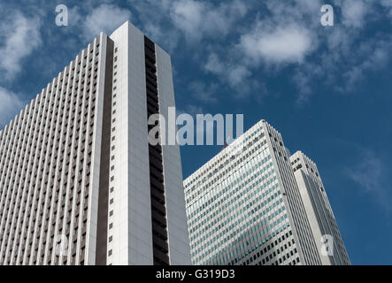 Shinjuku Sompo and Nomura Buildings, Nishi-Shinjuku, Tokyo, Japan Stock Photo