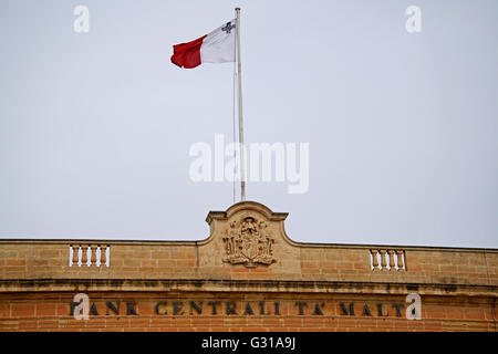 Bank Centrali Ta' Malta - Flag Stock Photo