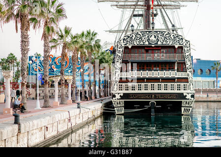 Ship 'Santisima Trinidad' in the port of Alicante Stock Photo