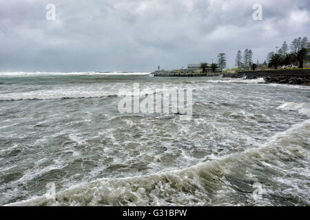 Kiama Harbour during a severe storm, Illawarra Coastline, New South Wales, Australia Stock Photo